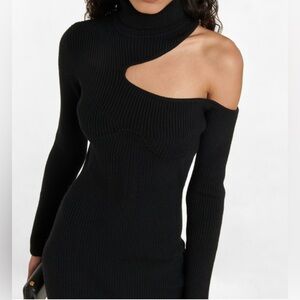 Tom Ford Black Italian Knit Midi Dress